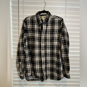 LL Bean Flannel Shirt -‎ Size M Tall
